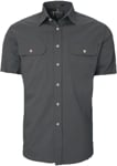 Picture of Ritemate Workwear Pilbara Mens Open Front Short Sleeve Shirt (RM500BTS)