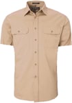 Picture of Ritemate Workwear Pilbara Mens Open Front Short Sleeve Shirt (RM500BTS)