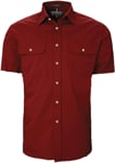 Picture of Ritemate Workwear Pilbara Mens Open Front Short Sleeve Shirt (RM500BTS)