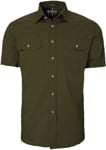 Picture of Ritemate Workwear Pilbara Mens Open Front Short Sleeve Shirt (RM500BTS)