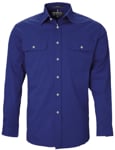 Picture of Ritemate Workwear Pilbara Mens Open Front  Light Weight Long Sleeve Shirt (RM500BT)