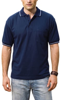 Picture of Bocini-CP3015-Unisex Adults Pocket Polo